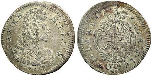 30 Kreuzer Electorate of Bavaria (1623 - 1806) Plata 