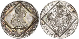 30 Kreuzer Österreich Silber 