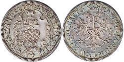 30 Kreuzer Imperial City of Augsburg (1276 - 1803) Silver Maximilian II, Holy Roman Emperor (1527- 1576)