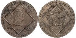 30 Kreuzer 奧地利帝國 (1804 - 1867) 銅 弗朗茨二世 (神圣罗马帝国) (1768 - 1835)