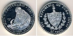 30 Peso Cuba (1898 - ) Argento 
