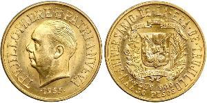 30 Peso Dominican Republic Gold 