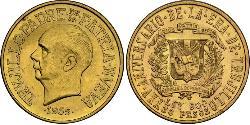 30 Peso República Dominicana Oro 