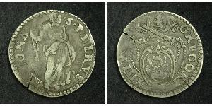 30 Байокко Папська держава (752-1870) Срібло 