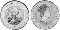 30 Доллар Австралия (1939 - ) Серебро Елизавета II (1926-2022)