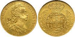 3200 Reis Reino de Portugal (1139-1910) Oro Juan VI de Portugal (1767-1826)