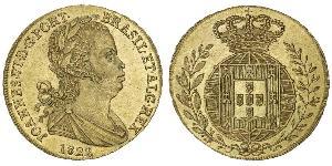 3200 Reis Reino de Portugal (1139-1910) Oro Juan VI de Portugal (1767-1826)