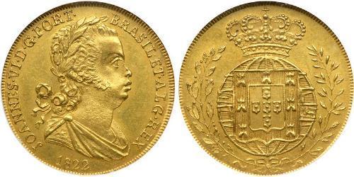 3200 Reis Reino de Portugal (1139-1910) Oro Juan VI de Portugal (1767-1826)