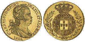 3200 Рейс Королевство Португалия (1139-1910) Золото Жуан VI король Португалии (1767-1826)