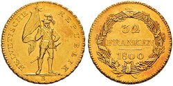 32 Franc Schweiz Gold 