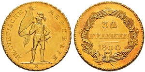 32 Franc Schweiz Gold 