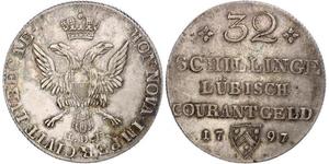 32 Shilling Allemagne Argent 