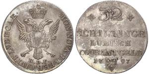 32 Shilling Alemania Plata 