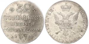 32 Shilling Deutschland Silber 
