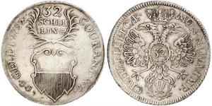 32 Shilling 德国 銀 