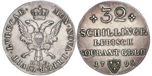 32 Shilling 德国 銀 