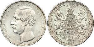 3.5 Гульден / 2 Талер Ганновер (королевство) (1814 - 1866) Серебро Георг V (король Ганновера) (1819 - 1878)