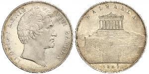 3.5 Гульден / 2 Талер Королівство Баварія (1806 - 1918) Срібло Людвиг I (король Баварії)(1786 – 1868)