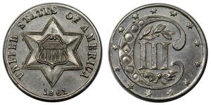 3 Cent États-Unis d