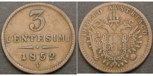 3 Centesimo Italian city-states Cobre 
