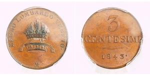 3 Centesimo Italy Copper 