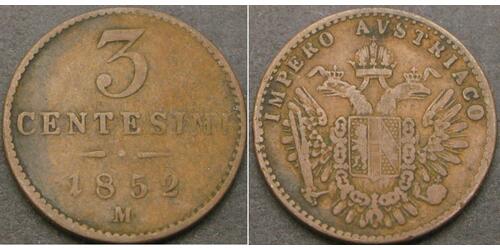 3 Centesimo Italian city-states Rame 