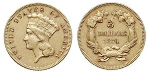 3 Dollar USA (1776 - ) Gold 