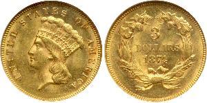 3 Dollar USA (1776 - ) Gold 