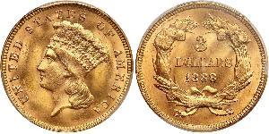 3 Dollar USA (1776 - ) Gold 