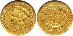 3 Dollar USA (1776 - ) Gold 