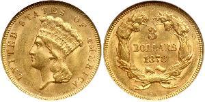 3 Dollar USA (1776 - ) Gold 