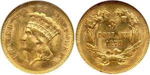 3 Dollar USA (1776 - ) Gold 