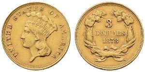 3 Dollar Vereinigten Staaten von Amerika (1776 - ) Gold 