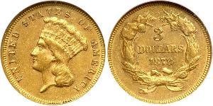 3 Dollar Vereinigten Staaten von Amerika (1776 - ) Gold 
