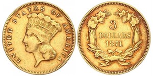 3 Dollar Vereinigten Staaten von Amerika (1776 - ) Gold 