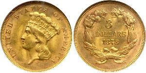 3 Dollar Vereinigten Staaten von Amerika (1776 - ) Gold 