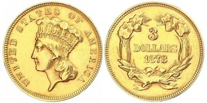 3 Dollar Vereinigten Staaten von Amerika (1776 - ) Gold 