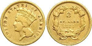 3 Dollar Vereinigten Staaten von Amerika (1776 - ) Gold 
