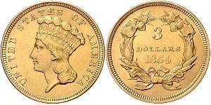 3 Dollar Vereinigten Staaten von Amerika (1776 - ) Gold 