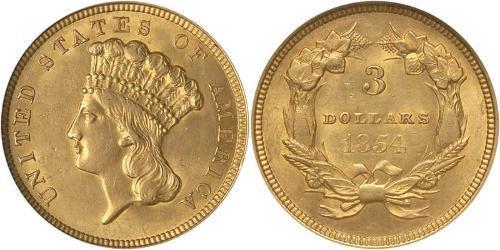 3 Dollar Vereinigten Staaten von Amerika (1776 - ) Gold 