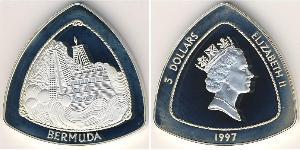 3 Dollar Bermuda Silber Elizabeth II (1926-2022)