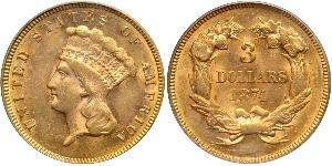 3 Dollar 美利堅合眾國 (1776 - ) 金 