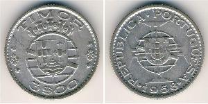3 Escudo Timor Oriental (1702 - 1975) / Portugal Plata 