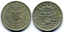 3 Escudo 东帝汶 / 葡萄牙 銀 