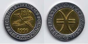 3 Euro Slovenia (1991 - ) Bimetal 