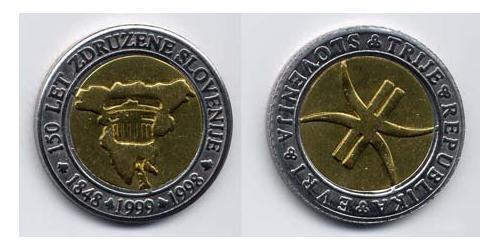 3 Euro Slowenien Bimetall 