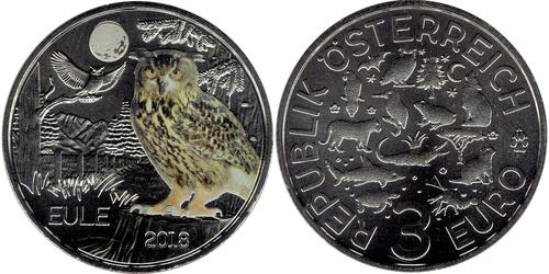 3 Euro Republic of Austria (1955 - ) Cuivre 