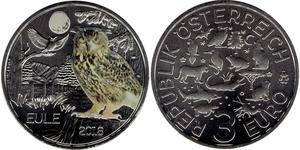 3 Euro Republic of Austria (1955 - ) Rame 