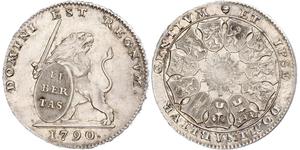 3 Florin Paesi Bassi austriaci (1713-1795) Argento 