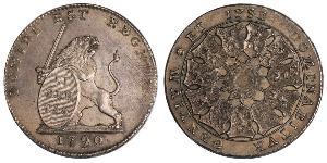 3 Florin Países Bajos Austríacos (1713-1795) Plata 